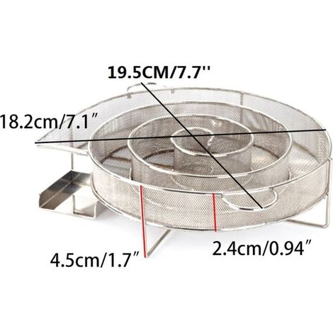 Kaltraucherzeuger Zum Räuchern Von Fleisch, Fisch, Grill, 19,518,24,5 Cm