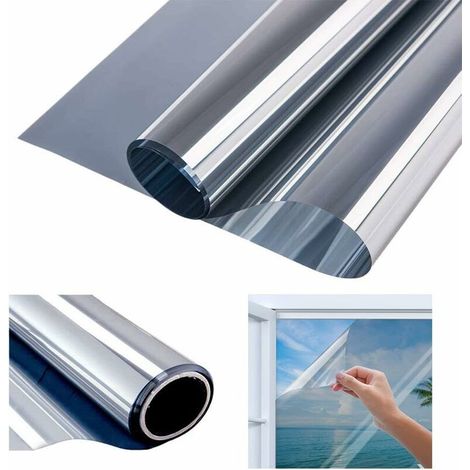 Kleber Für Fenster, Einwegspiegel-fensterfolie, Sonnenschutz, Anti-uv-folie, Anti-hitze, Blendschutz-fensterfolie, 40 X 200 Cm