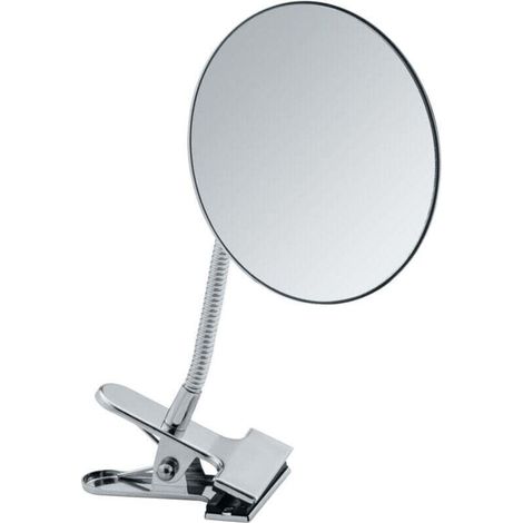 Kosmetikspiegel Clip 5x Silber 15cm Mit Flexibler Klemme 5x Vergrößerungsspiegel Badezimmerspiegel Schminkspiegel Reisespiegel Chromspiegel Ideal Für Den Täglichen Gebrauch