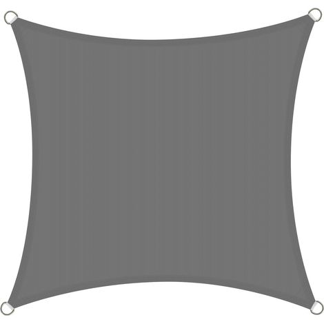Wasserdichtes, Quadratisches Sonnensegel 3 X 4 M, Wasserabweisend, Aus Pes, Mit 98 % Uv-schutz, Für Terrasse, Garten Oder Pergola, Grau