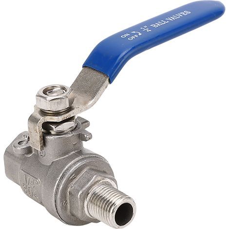 Npt-kugelhahn Männlich/weiblich, 1/4"-gewinde, Optimale Abdichtung, Edelstahl, Für Wasser, Öl Und Gas