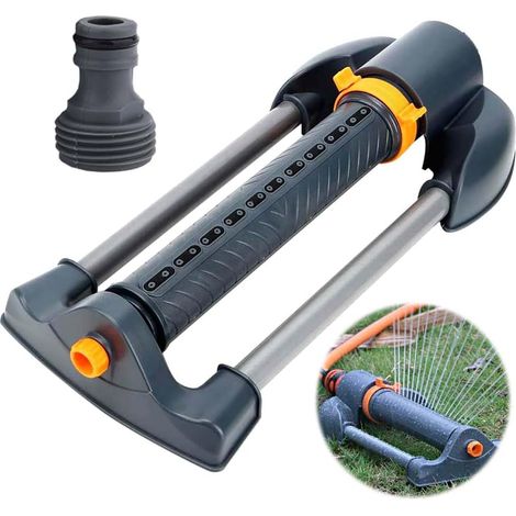 Oszillierender Sprinkler, Gartensprinkler, Automatische Bewässerung Für Den Garten Aus Verdicktem Abs-kunststoff, Korrosionsbeständiger Bewässerungssprinkler, 120° Verstellbare Ausrichtung Zur Bewässe