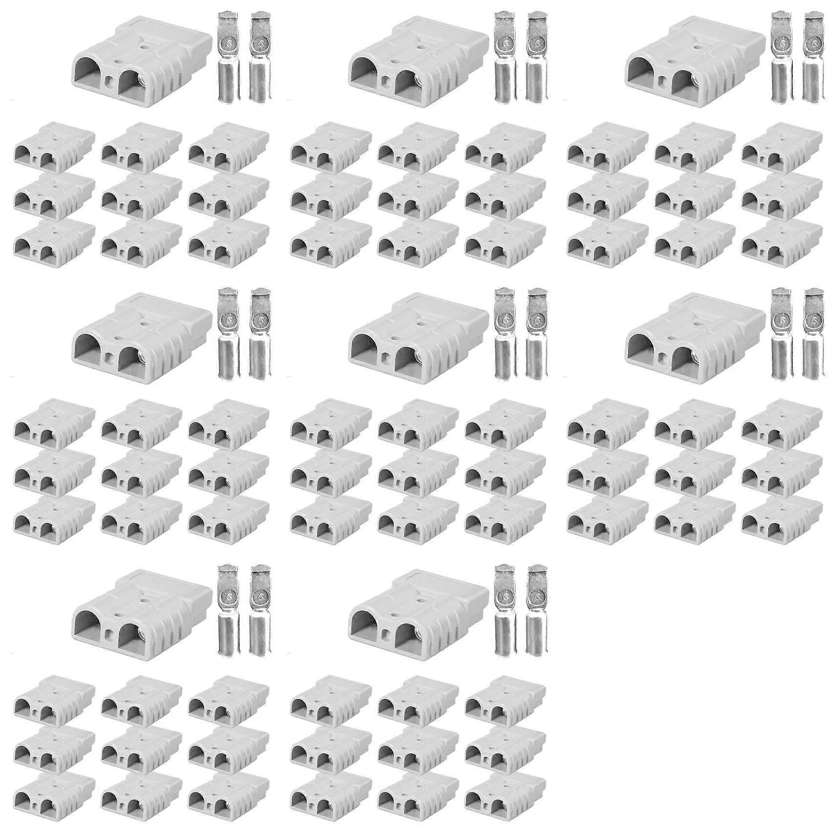 80 Connecteurs De Type Anderson Pour Outils Électriques Cc 50 A 12-24 V 6 Awg Bipolaires Avec Contacts En Cuivre