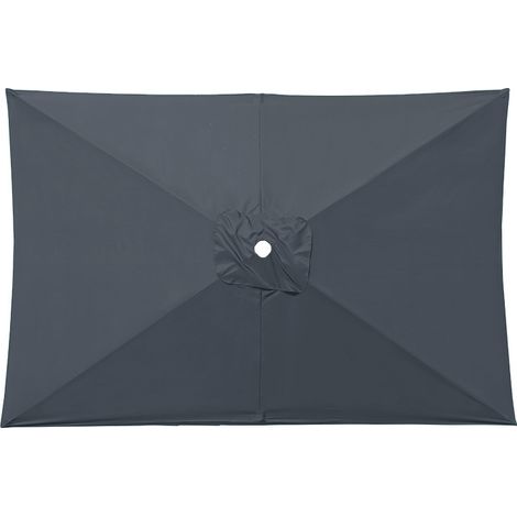 Rechteckiges Sonnenschirmtuch, Ersatzbezug Für Sonnenschirm Im Freien, Uv-beständiger Und Wasserdichter Gartensonnenschirm, Sonnen- Und Regenschutz, Sonnenschirmtuch-ersatz (2 X 2 M, Grau)
