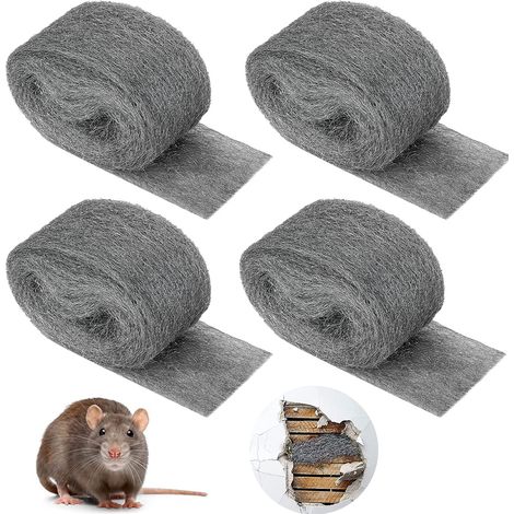 Roleader – Stahlwolle 0000 – Set Mit 4 Rollen 2 M – Zum Reinigen, Polieren Und Pflegen Von Holz, Metall, Glas, Stein – Anti-maus