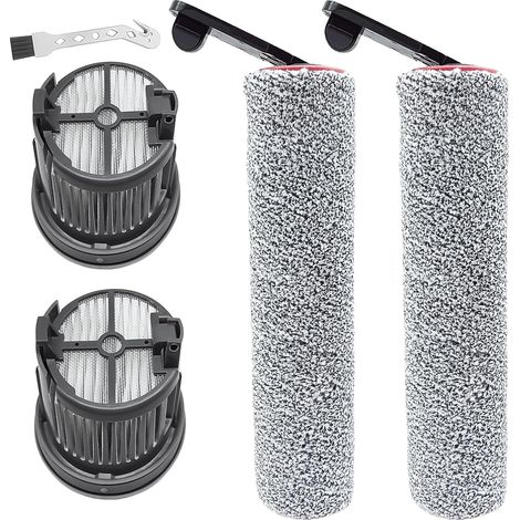 Rollenbürste + Filterzubehör Für Dreame H14 Pro, H14, H14 Dual Nass- Und Trockensauger, Ersatzteile, 2 Bürstenrollen + 2 Filter