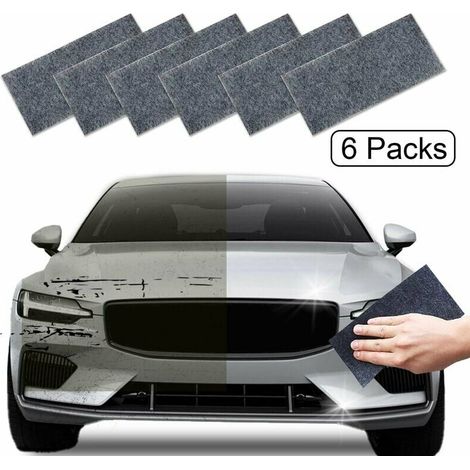 Serbien – Set Mit 6 Nano-glitzertüchern – Zum Entfernen Von Oxidationsspuren Und Kratzern – Kompatibel Mit Allen Autofarben – 10 X 20 Cm