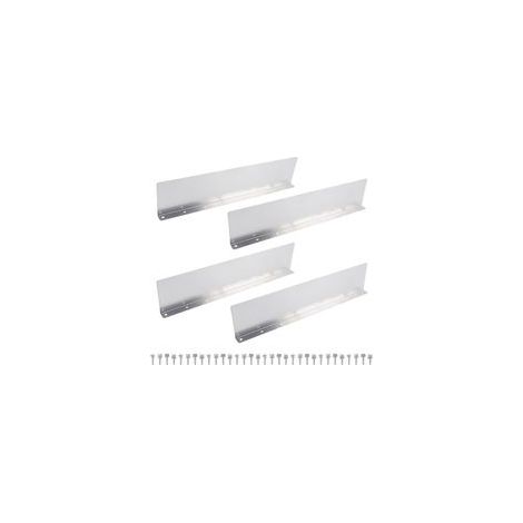 Set Mit 4 Geraden Dachrinnen Aus Aluminium Für Dachrinnen, Mini-dachrinnen Für Schuppen, Dachleiste Für Dachrinne, Dachrinne Für Gartenhaus, Carport, Terrasse