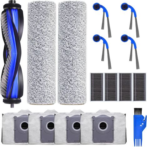 T80-ersatzzubehör, Kompatibel Mit Ecovacs Deebot T80 Omni Roboterstaubsauger, 1 Hauptbürste, 4 Filter, 4 Seitenbürsten, 2 Nrosse-rollen, 4 Staubbeutel