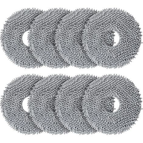 Union – Packung Mit 8 Ersatztüchern Für Roborock-staubsauger – Waschbar Und Wiederverwendbar – 3-lagiges Design Für Effektive Reinigung