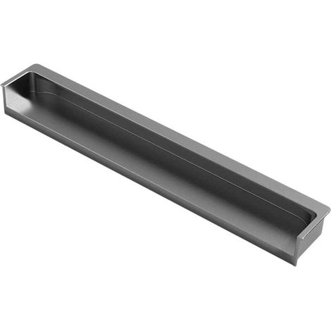 Unsichtbarer Einbaugriff Für Möbel, 120 Mm X 200 Mm, Für Schublade Oder Tür, Grau - 200 Mm
