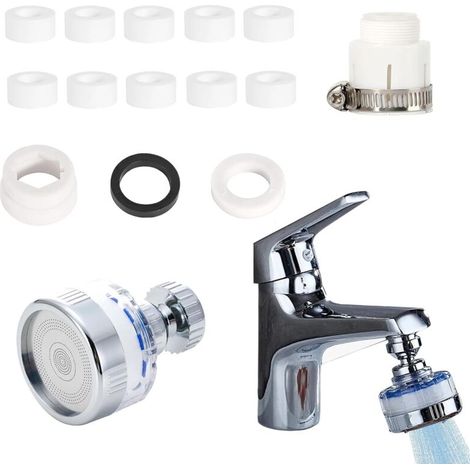 Wasserhahn-wasserfilter, Anti-kalk-wasserhahn-filter, Anti-kalk-wasserhahn-wasserfilter, Kommt Mit 10 Filterelementen, Geeignet Für Küche, Bad Und Garten Im Freien