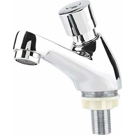 Zeitgesteuerter Wasserhahn, Handwaschbecken, Chrom-wasserhahn, Automatisches Schließen, Wassersparender Wasserhahn Für Küche, Badezimmer, Handwasch-toilette
