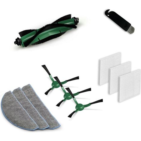 Zubehör Für Irobot Roomba Combo Essential Y0110 Y0112, 1 Hauptbürste, 3 Tücher, 3 Hepa-filter, 3 Seitenbürsten, Staubsauger-ersatzteile