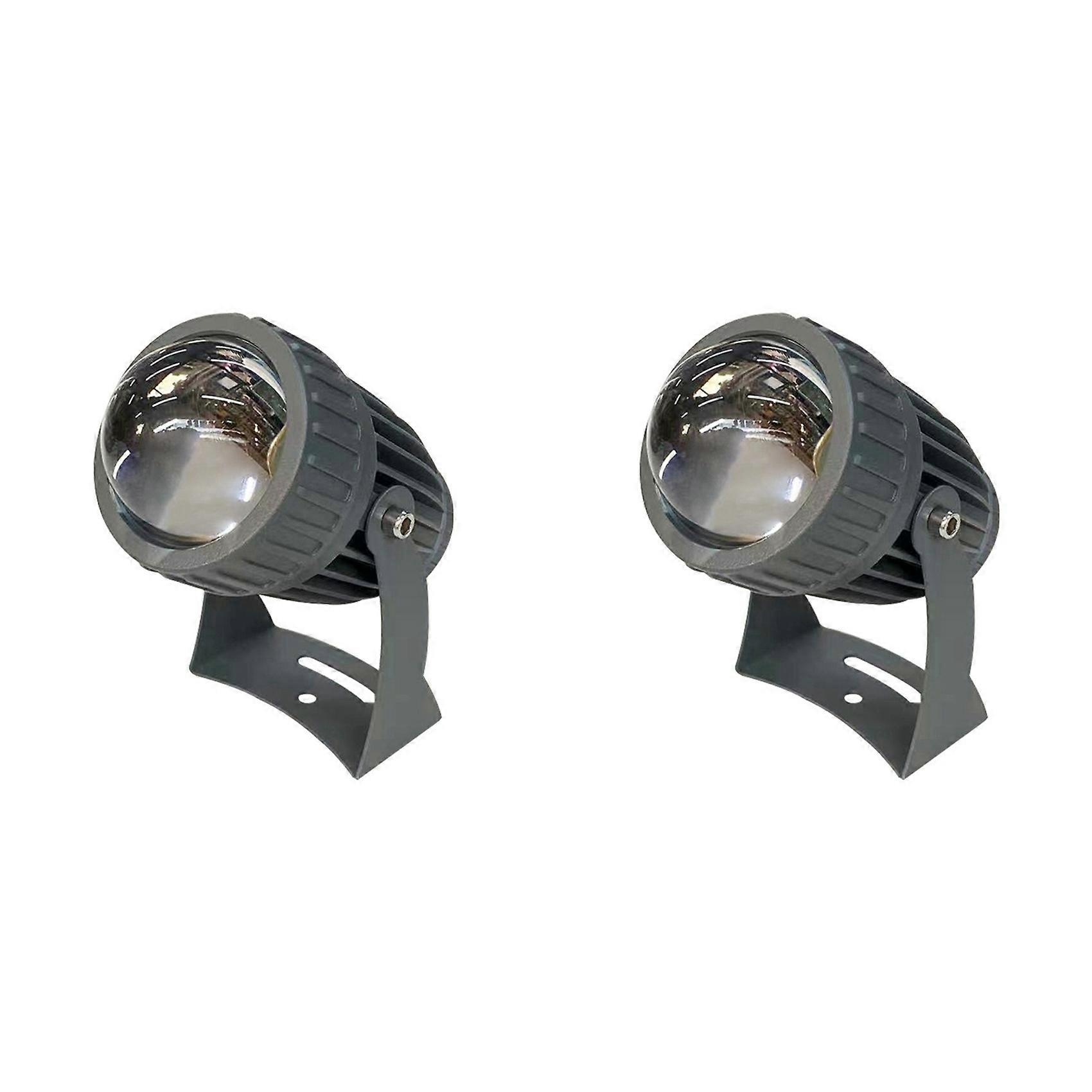 Lot De 2 Spots Muraux Led D'Extérieur Pour Jardin, 10 W, Éclairage Paysager, Ac220v, Étanche Ip65, Faisceau Unique, Blanc Chaud