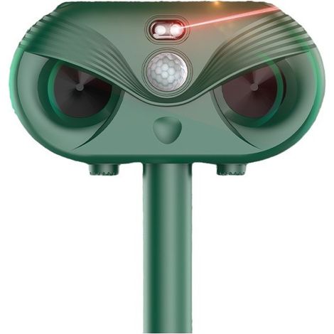 Solarbetriebenes Ultraschall-katzenabwehrgerät – Vogelscheuche – Usb-aufladung – Vertreibt Ratten, Hunde Und Füchse