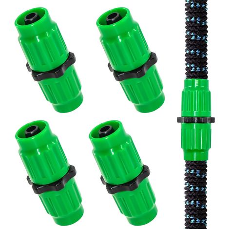 4 Sets Erweiterbares Gartenschlauch-reparaturset, Zweikanalige Männliche Und Weibliche Anschlüsse, Kompatibel Mit Taschenschläuchen