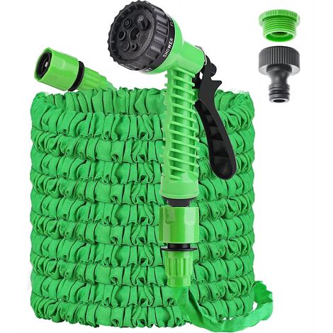 Aimoonsa – Erweiterbarer Gartenschlauch 30 M – Flexibel, 7 Sprühmodi – Auslaufsicher – Hochdichtes Gewebe – Langlebig Und Leicht – 100 Fuß