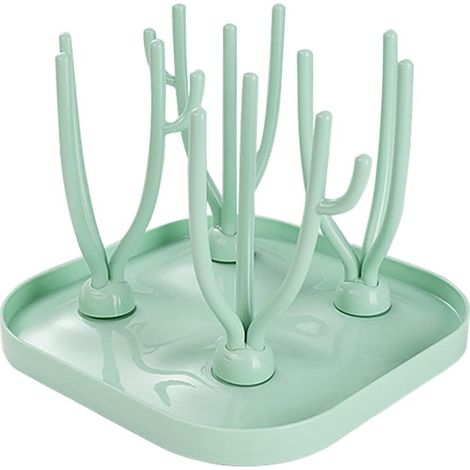Babyflaschen-abtropfgestell, Babyflaschen-wäscheständer, Baum-babyflaschen-abtropfgestell, Flaschenabtropfgestell, Baum-babyflaschen-abtropfgestell, Für Babyflaschen, Sauber Und Hygienisch (grün)