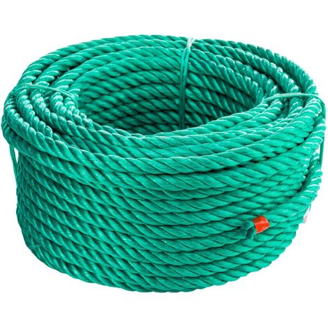 Corderies Tournonaises – 30 M Hochfestes Polypropylenseil Ø 12 Mm – 1900 Kg Belastung – Für Feuchte Baustellen Und Enge Räume – 4 Litzen