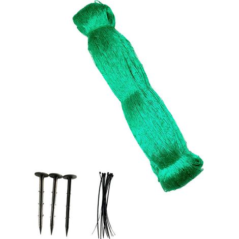 Vogelschutznetz 4x15m – Grün, 15mm Maschenweite Für Pflanzen, Obst Und Gemüse