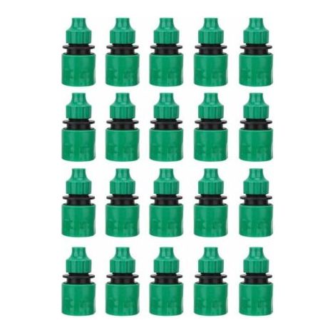 Jeffergarden 20 Stück Wasseranschlüsse, 4/7 Schnellverbindungs-schlauchverbinder, Gartenbewässerung, Wasserrohrverbinder, Bewässerungsgerät-armaturen