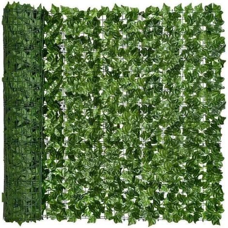 Künstlicher Efeuzaun, Künstliche Hecke Und Künstliche Efeupflanze – 1 X 3 Meter, Zur Gartendekoration