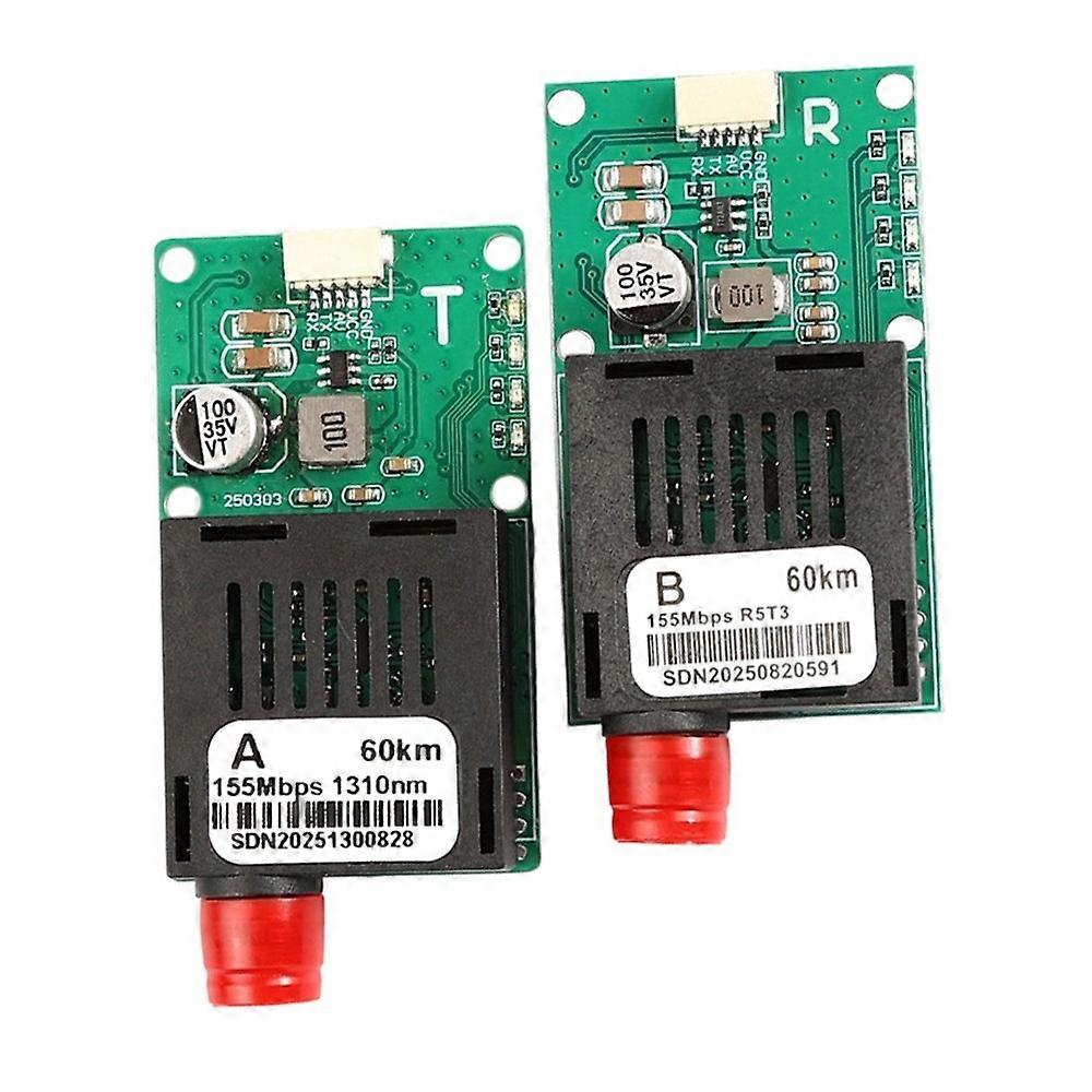 Module Émetteur-récepteur Optique Ttl 60 Km Tx Rx Fibre Optique, Terminal Optique, Interface Fc, Av/vcc/gnd