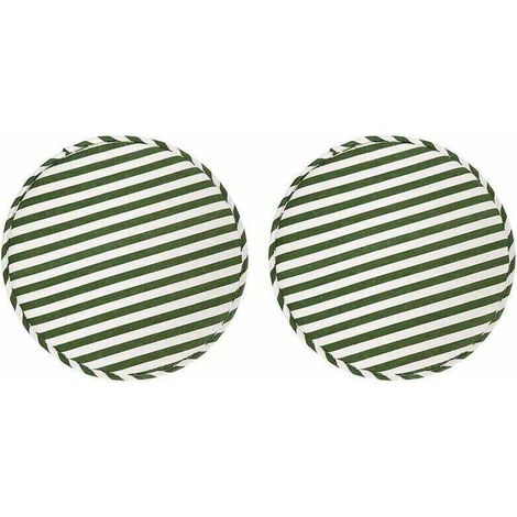 Runde Rutschfeste Stuhlkissen – 2er-set – Memory-schaum – 33 Cm Für Hohe Hocker Und Bistrostühle