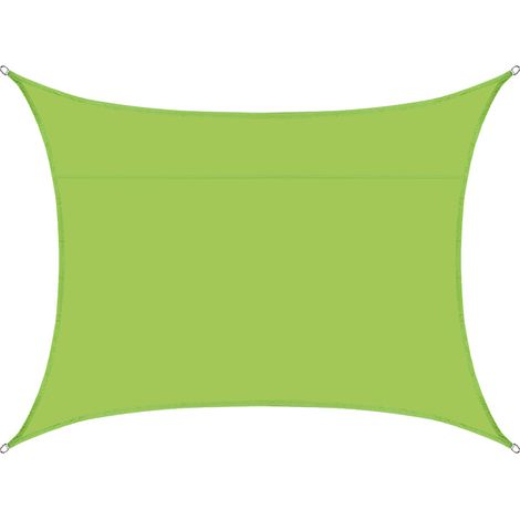 S-giant Rechteckiges Sonnenschutztuch Aus 3 X 5 M Lichtdichtem Stoff, Mit Ösen Und Seilen, Geeignet Für Garten Und Terrasse Im Freien. (grün)