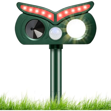 Ultraschall-katzenvertreiber, 2 Led-solar-katzenvertreiber, Wasserdichter Outdoor-katzenvertreiber Mit Bewegungssensor, Tiervertreiber Für Katzen, Hunde, Mäuse, Waschbären, Vögel