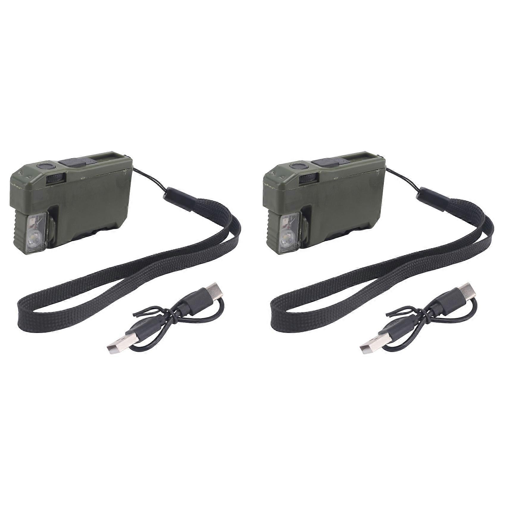 Lampe Torche Edc Rechargeable G5 (x2), 400 Lumens, Mini Lampe Led Magnétique De Poche Avec Rotation À 180° Et Double Éclairage Rgb
