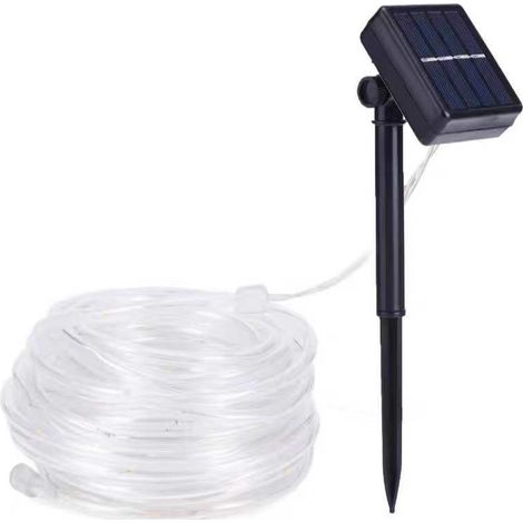 10 M Solar-lichtleiste, 100 Led-kupferrohr-drahtleuchten, Solar-lichtdekoration Für Den Außenbereich