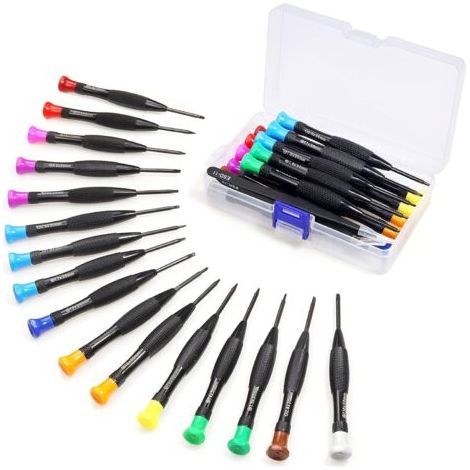 18 Stück Torx-schraubendreher, Mini-magnet-torx-flachkopf-phillips, Kleine Pinzetten-schraubendreher Mit T2, T3, T4, T5, T6, T7, T8, T9, T10 Für Xbox, Computer, Telefon, Uhr, Juweliere