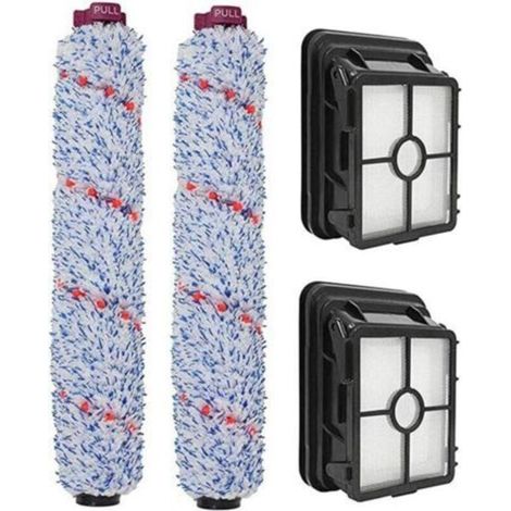 2 Ersatzfilter Für Den Waschbaren 3-in-1-mehrflächenreiniger Bissell Crosswave 1866 Und 2 Mehrflächen-rollenbürsten 1868, Kompatibel Mit Der Serie Bissell Crosswave 17132 1785 (kombipaket).