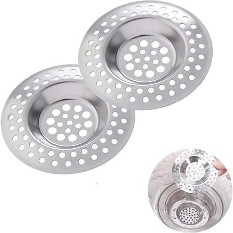 2 Stück Küchenspülenfilter, Spülbecken-abflussfilter, Küchenspüle-rost, Edelstahl-spülbeckenfilter, Für Küchen-/badezimmerspüle, Anti-verstopfungsfilter