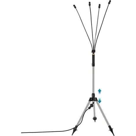 26,4-45,7 Zoll Verstellbarer Sockel-nebelsprüher, 360° Tragbares System, 26 Fuß Flexibler Schlauch, Für Außenterrasse -kzq