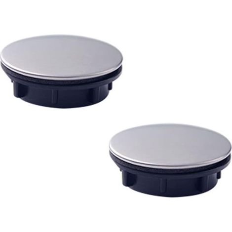 2er-pack Spüllochabdeckungen Aus Edelstahl, 35 Mm – Für Waschbecken, Waschbecken Und Badewannen – Einfache, Werkzeuglose Installation