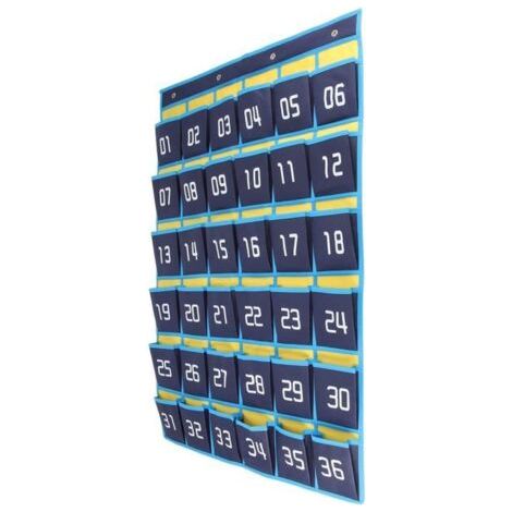 36 Nummerierte Taschen, Handy-tafel-hänge-organizer, Klassenzimmer-rechner-hänge-aufbewahrungstasche
