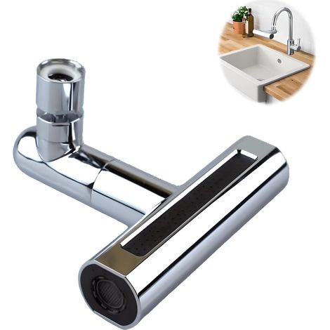 4-in-1-wasserfall-küchenarmatur, 360° Drehbar, Universelle Drehbare Küchenarmatur