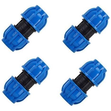 4er-pack 32-mm-wasserrohranschlüsse – Gerade Pe-kunststoffanschlüsse – Korrosionsbeständig – Reduzierter Druckverlust