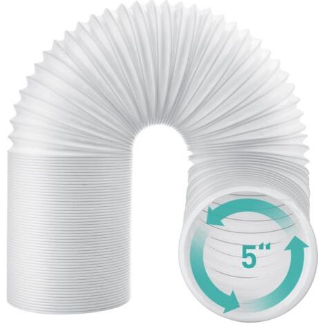 Abluftschlauch Für Mobile Klimaanlage, Durchmesser 13 Cm, Flexibles Pp-universal-lüftungsrohr, Für Abluft, Luftabsaug-set, Verstellbare Länge Von 32–150 Cm