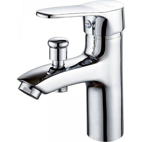 Badewannenarmatur, Einlochmontage, Doppelter Verwendungszweck, Warm- Und Kaltlegierung, Duscharmatur, Badezimmer-duscharmatur, Etikett