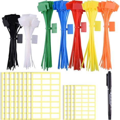 Bunte Etiketten Für Elektrokabel, 4/6-zoll-markierungsbinder (100 Stück)