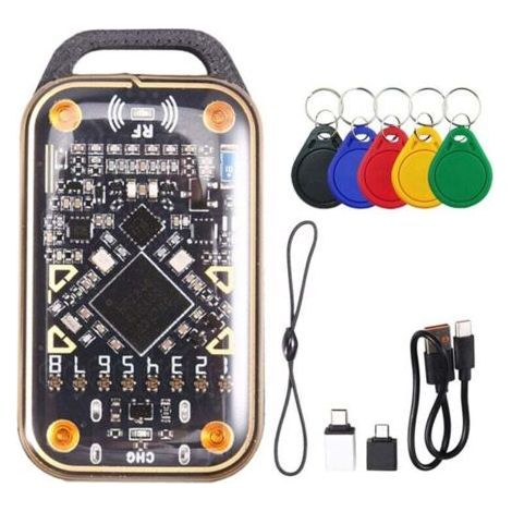 Chameleon Ultra Upgrade Rfid Smart Card Emulator Smart Reader + Schlüsselanhänger 5xuid 125k 13,56m Nfc Duplicator Decoder