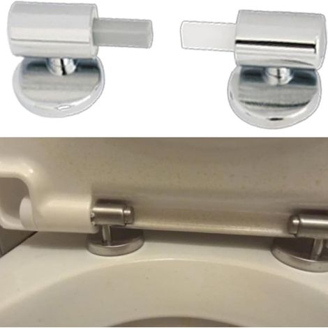 Cyslmuk – Langsam Schließender Toilettensitz – Abs-scharniere – Einfache Installation – Komfort Für Familien Mit Kindern Und Ältere Menschen