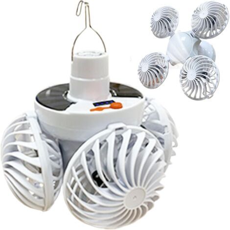 Deckenventilator Mit Licht – Ballon-design, Solarbetriebener Deckenventilator, Faltbare Lampe Mit Fußball-design-haken Für Zuhause, Garage, Veranda, Garten, Terrasse,