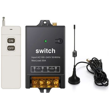 Fernbedienungsschalter, 1500 M Lange Distanz, Ac 110 V/120 V/240 V/40 A Relais, Kabelloser Rf-schalter, Kabelloser Fernbedienungsschalter Für Elektrische Motorbeleuchtungsgeräte