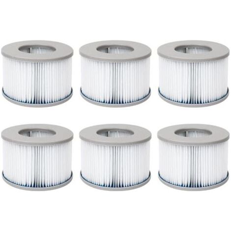 Filterset Für Aufblasbare Mspa V2 Spas. Ø10,7 Cm – Ersatzfilterkartuschen Für Aufblasbares Mspa-spa, 6 Filter