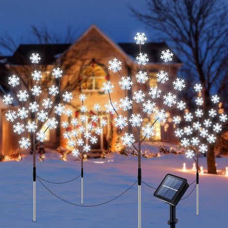 Ninonly Solar-gartenleuchten Für Den Außenbereich, 8 Leuchtmodi, Pilzförmige Solarlampe, Wasserdicht, Solar-dekoration Für Terrasse, Garten, Veranda, Balkon, 4er-set, B